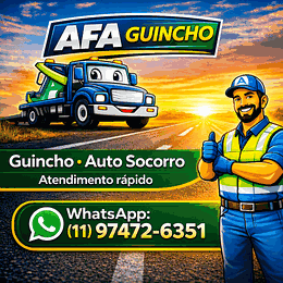 AFA Guincho, guincho e reboque em Itapevi