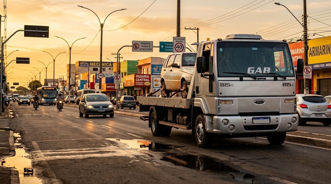 Caminhão guincho da Excelência Guincho em Goiânia